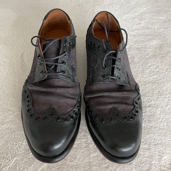 John Fluevog Virtue Pound Lace-Up Derby Wingtip Men’s Shoes Size 10. - Picture 1 of 8